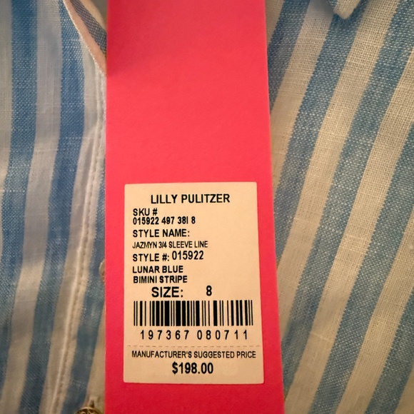 Lilly Pulitzer Jazmyn Linen Tunic Dress NWT - Picture 5 of 6